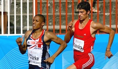 Kovács Zoltán és a győztes brit versenyző